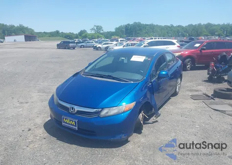 2012 Honda Civic Lx из США, поврежденный, VIN 2HGFB2F59CH586556